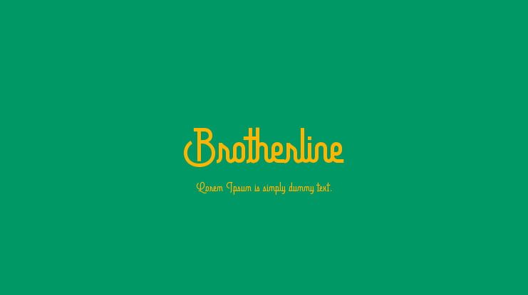 Brotherline Font
