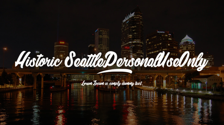Historic Seattle_PersonalUseOnly Font