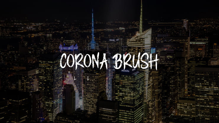 CORONA BRUSH Font