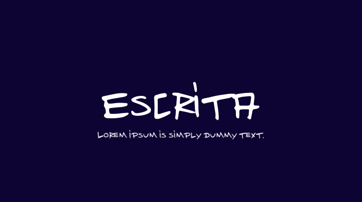 Escrita Font