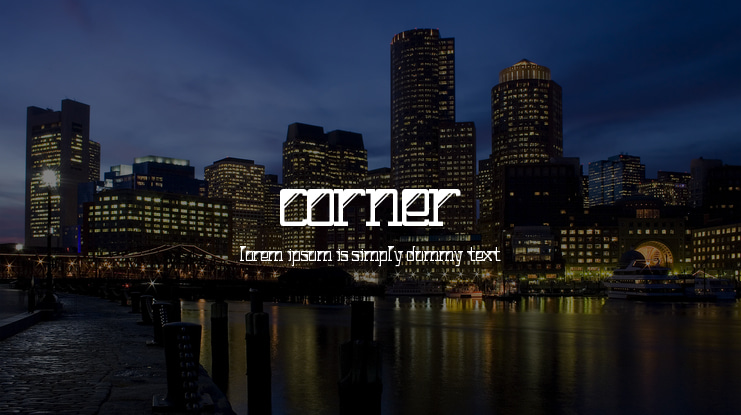 Corner Font