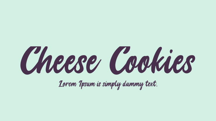Cheese Cookies Font