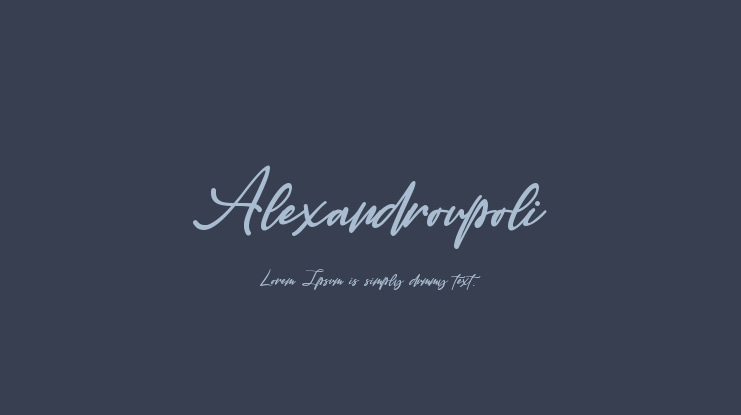 Alexandroupoli Font