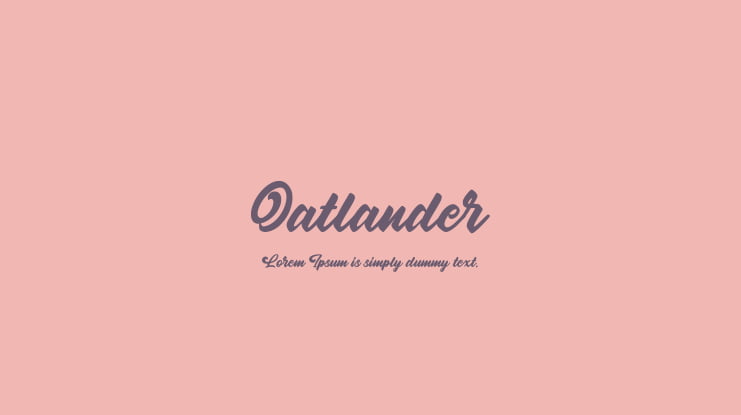 Oatlander Font