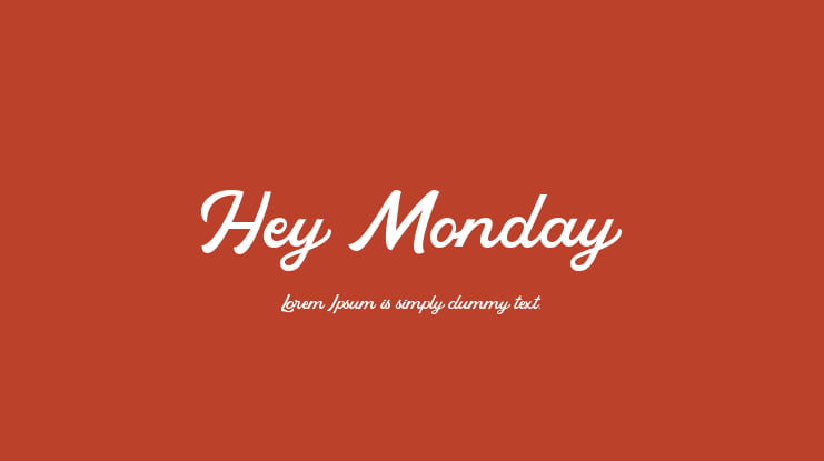 Hey Monday Font