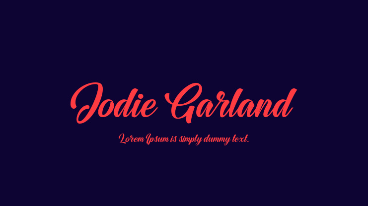 Jodie Garland Font