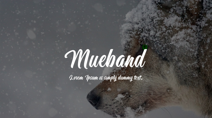 Mueband Font