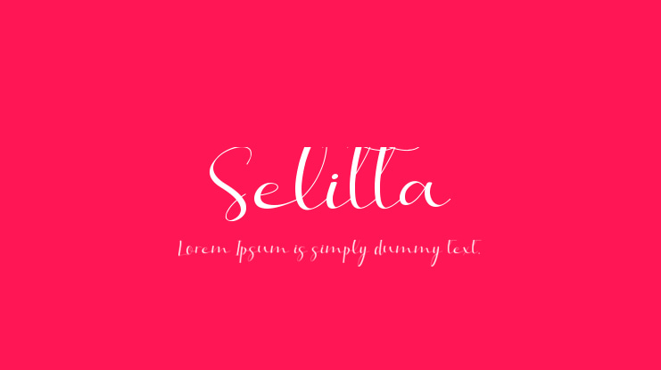 Selitta Font