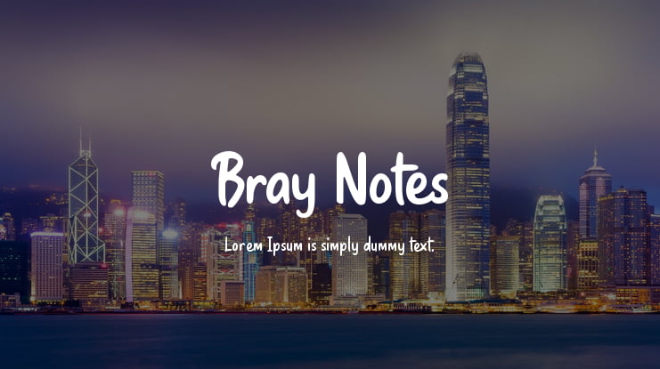 Bray Notes Font
