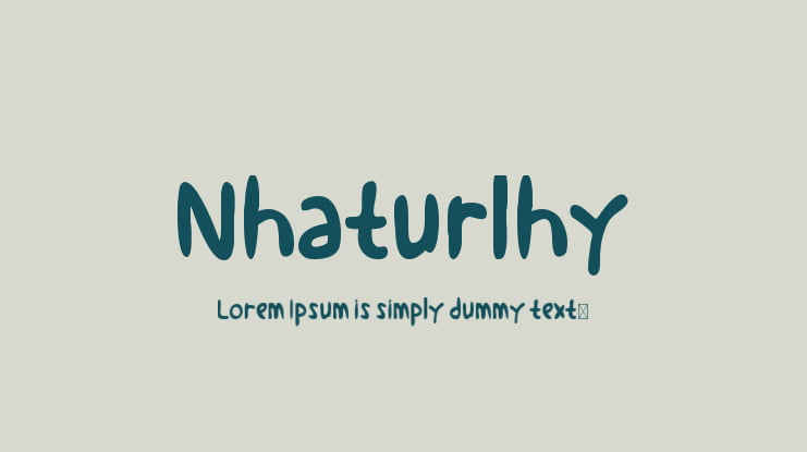 Nhaturlhy Font