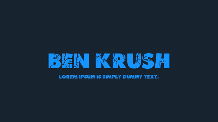 Ben Krush Font