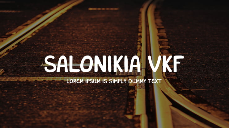 Salonikia VKF Font