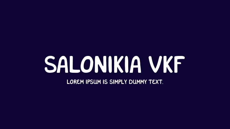 Salonikia VKF Font