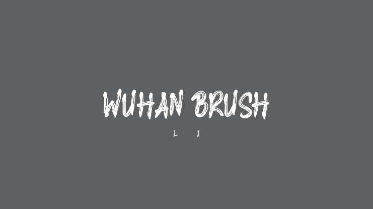 WUHAN BRUSH Font