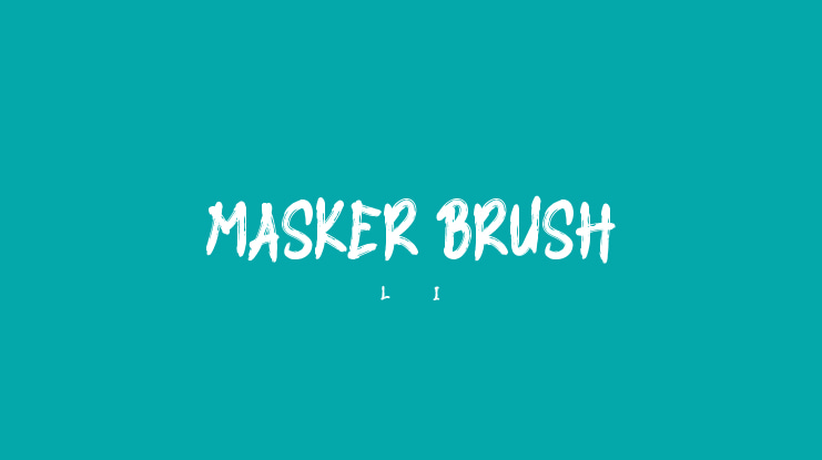 MASKER BRUSH Font