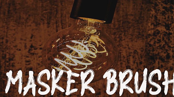 MASKER BRUSH Font