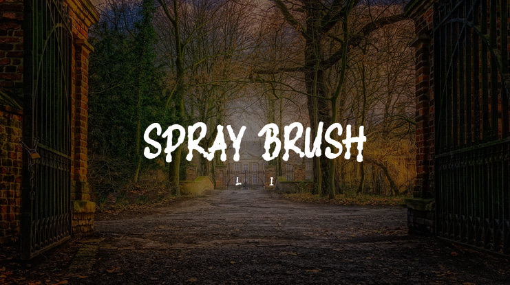 SPRAY BRUSH Font