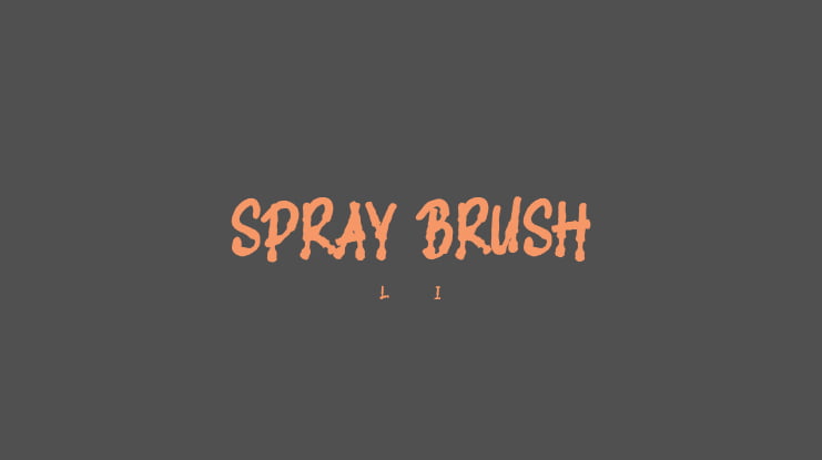 SPRAY BRUSH Font