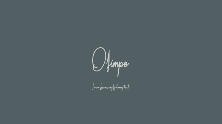 Olimpo Font