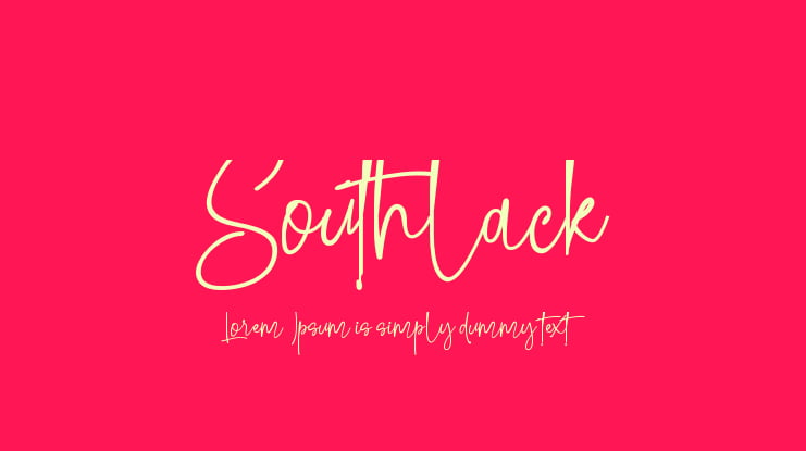 Southlack Font
