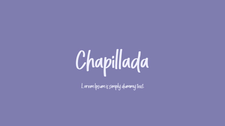 Chapillada Font
