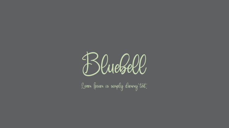 Bluebell Font