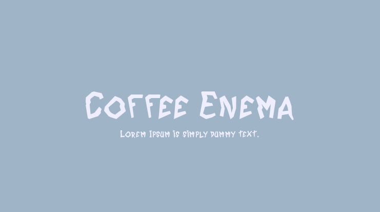 Coffee Enema Font Family
