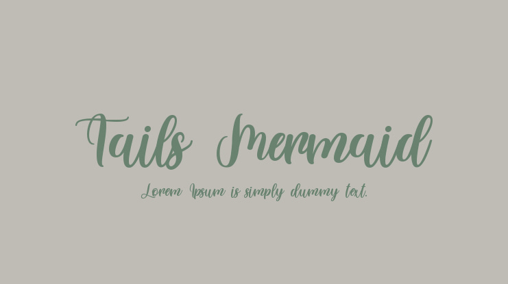 Tails Mermaid Font