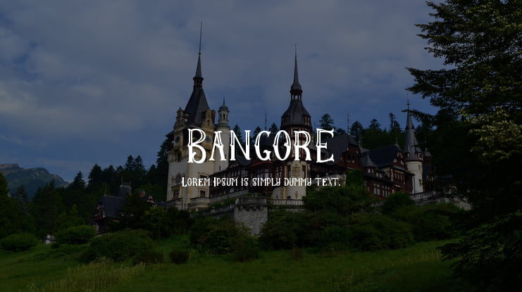 BangorE Font