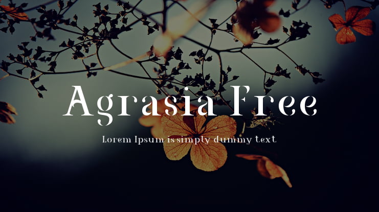 Agrasia Free Font