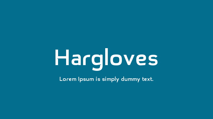 Hargloves Font Family