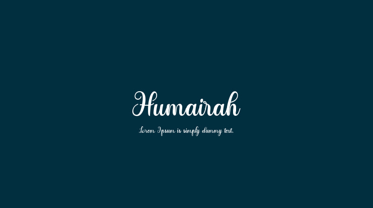 Humairah Font