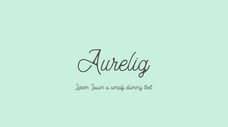 Aurelig Font