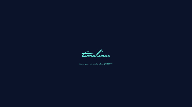 Timelines Font