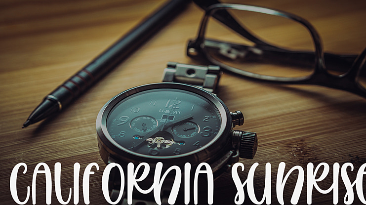 California Sunrise Font