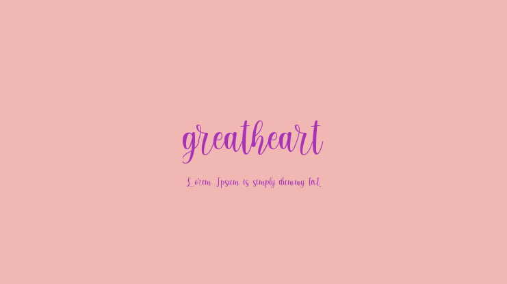 greatheart Font