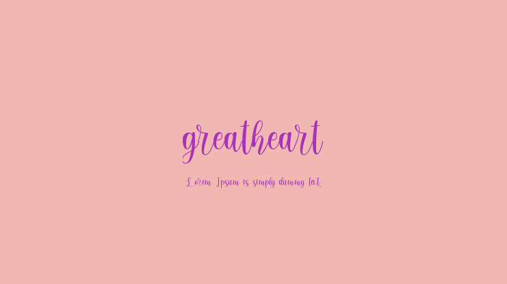 greatheart Font