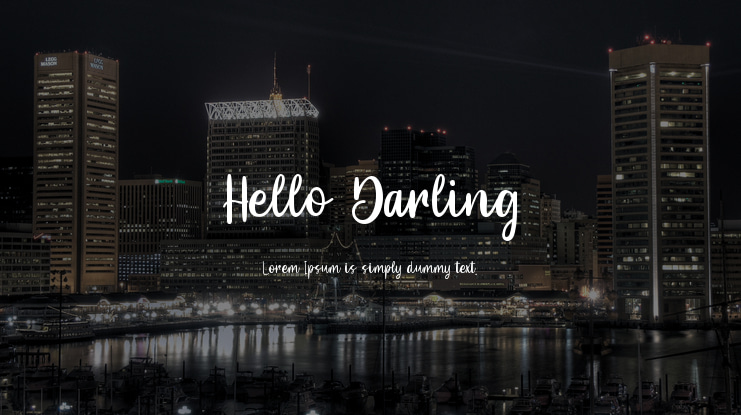 Hello Darling Font