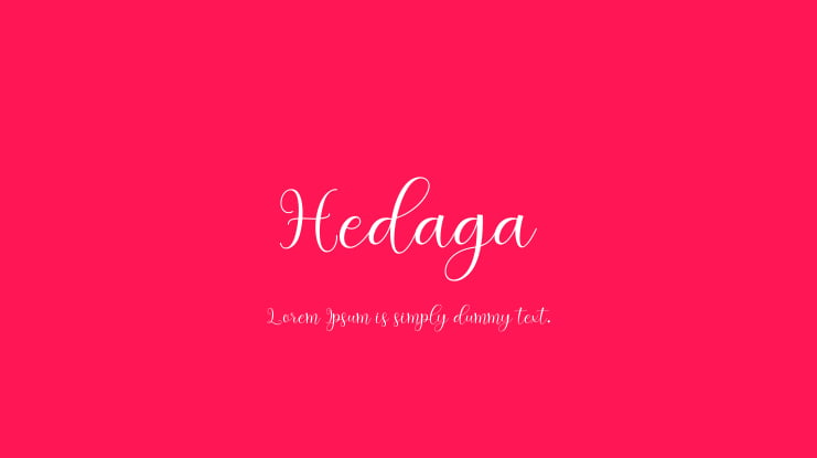 Hedaga Font