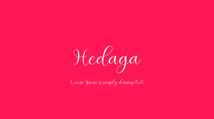 Hedaga Font