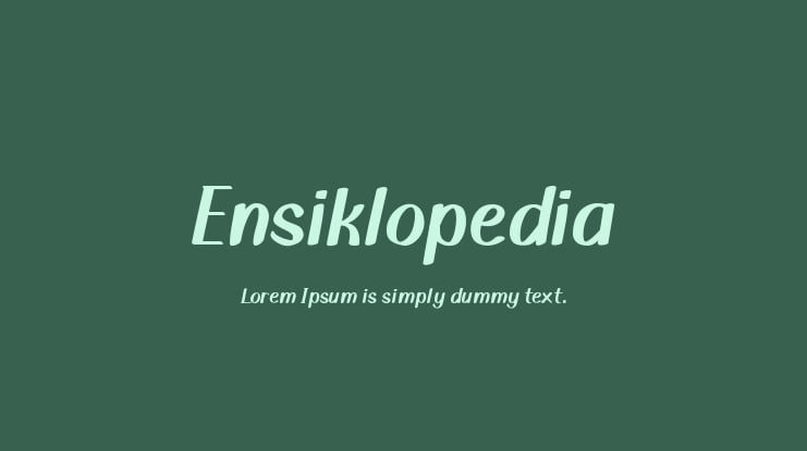 Ensiklopedia Font