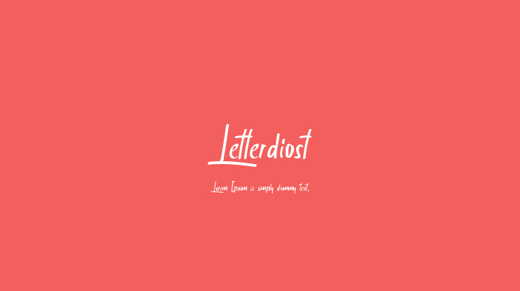 Letterdiost Font