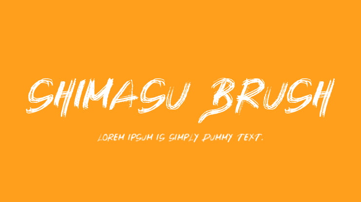 SHIMASU BRUSH Font