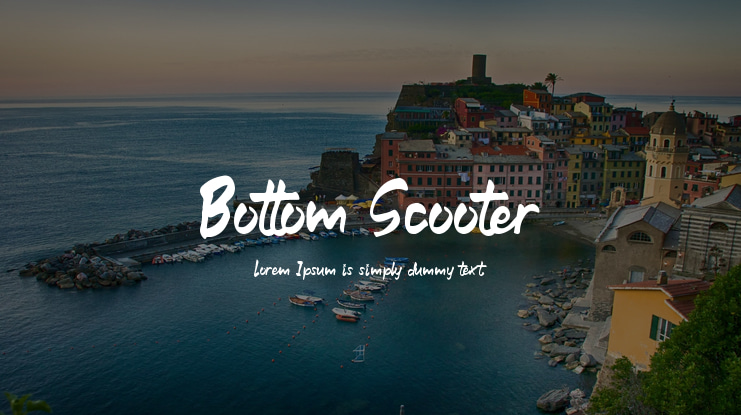 Bottom Scooter Font