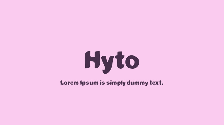 Hyto Font