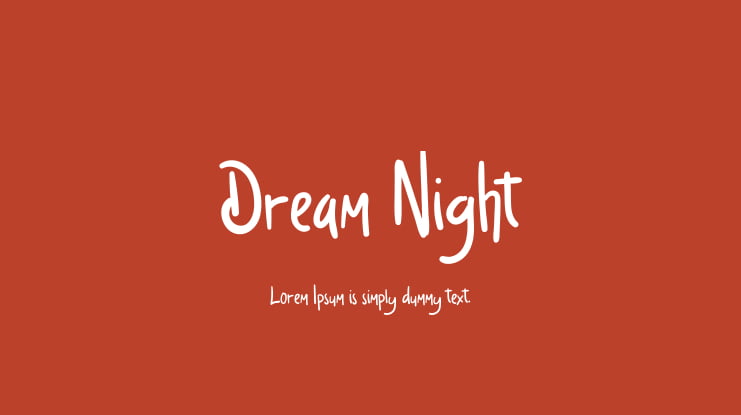 Dream Night Font