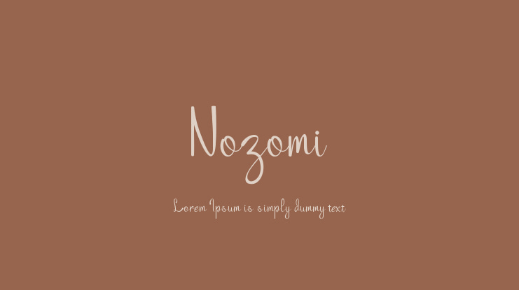 Nozomi Font