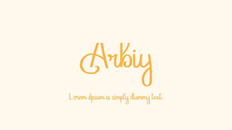 Arbiy Font