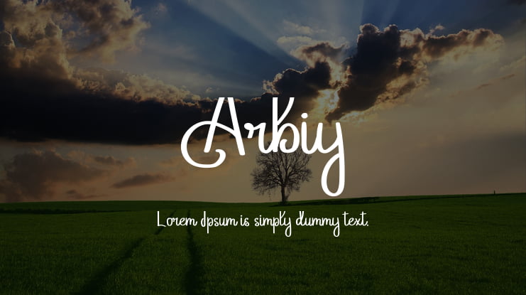 Arbiy Font