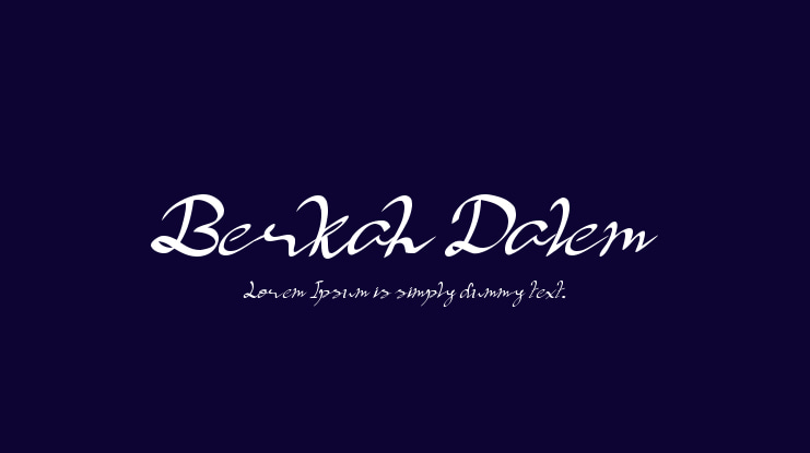 Berkah Dalem Font